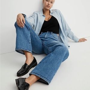 Madewell curvy perfect vintage wide leg crop jean